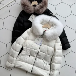 AAA Moncler Outerwear Red Down Nylon Slim Fit