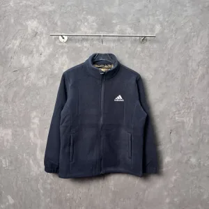 Luxury Adidas Outerwear Red Fleece Soft Fabric Winter