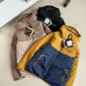 Luxury Reps Archaeopteryx Jackets Red Gore-Tex Goose Down Mesh Winter Zippered Pocket