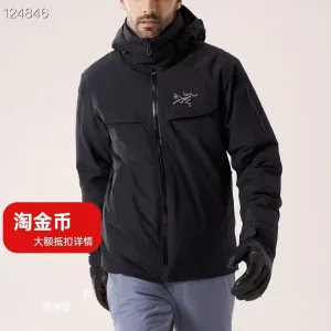Super Clone Designer Archaeopteryx Jackets Red Gore-Tex Goose Down Mesh Winter Zippered Pocket