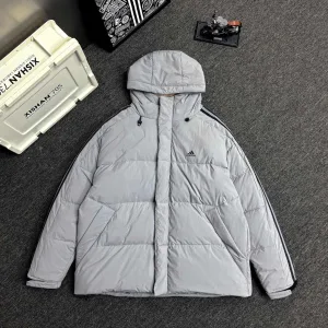 Super Clone High Quality Adidas Down Jacket Black Feather Duck Exquisite Workmanship Winter