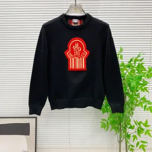 Super Clone Luxury Monk Sweater Red Wool High-End Quality Autumn Winter