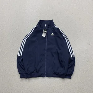 Luxury Adidas Outerwear Blue Oxford Cloth