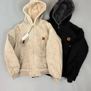 Reps Carhartt Outerwear Red Cotton Twill Faux Mink Fur Winter Patch