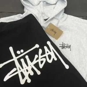 Reps Super Clone Stussy Hoodie Red Cotton Pure Fleece Ribbed Fabric Winter