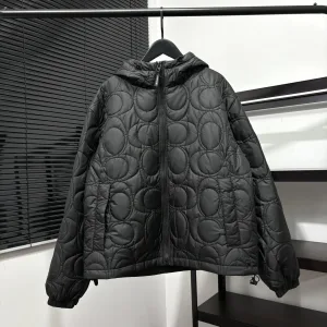 Luxury Coach Cotton-Padded Coat Red Cotton Thin