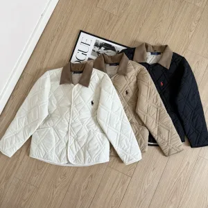 Super Clone Ralph Lauren Shirt Red Cotton Corduroy Daily Commute Urban Style Sophistication Winter Embroidery Patch