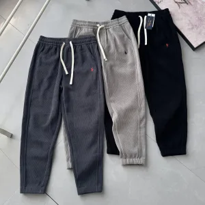 Super Clone Ralph Lauren Long Pants Red Cotton Pure Nylon Fleece Corduroy