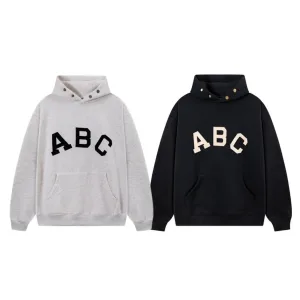 Reps AAA Fear Of God T-Shirts Ash Cotton Pure Fleece Ribbed Fabric Flannel Streetwear
