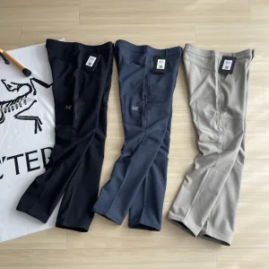 Reps AAA Archaeopteryx Long Pants Red Fleece Suitable For All Body Types Simple Style Outdoor Autumn Winter Side Pockets