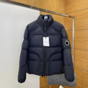Designer Moncler Down Jacket Red Nylon Fabric