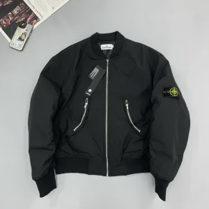 Reps Stone Island Outerwear Red Cotton Down Street Style Winter
