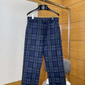High Quality Luxury Louis Vuitton Trousers Red Cotton Polyester Fiber Woven Fabric Jacquard Anti-Wrinkle Treatment Wrinkle