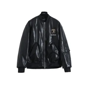 Super Clone Balenciaga Jacket Red Embroidery