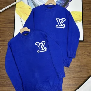 Super Clone AAA Louis Vuitton Sweater Red Wool Jacquard