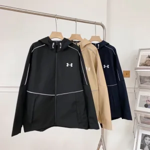 Reps Under Armour Jacket Black Polyester Fiber Spring