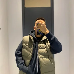 AAA Luxury Nike Vest Red Cotton Down Exquisite Workmanship High-End Quality Autumn Winter And 3D Logo