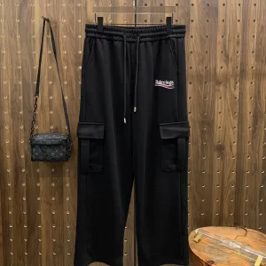 Luxury Super Clone Balenciaga Casual Pants Red Winter