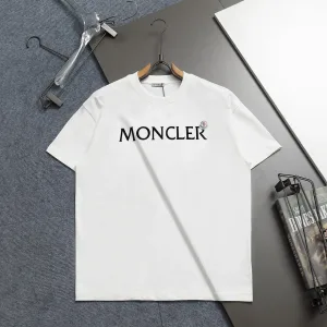Designer Monk Short-Sleeved T-Shirt Ash Cotton Pure Simple And Elegant Spring Early 3D Logo