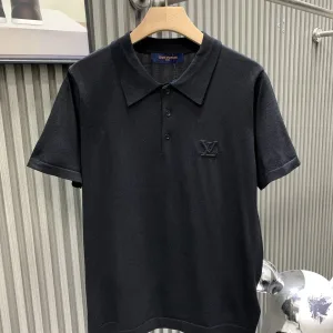 AAA High Quality Louis Vuitton Short-Sleeved Shirts Red Eva Jacquard Embroidery