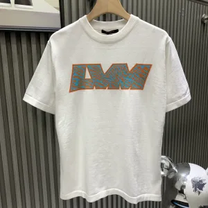 High Quality Designer Louis Vuitton Short Sleeves Color Silk Jacquard