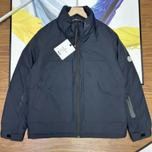 Reps Moncler Coat Black Duck Down Simple And Elegant Sophistication Winter