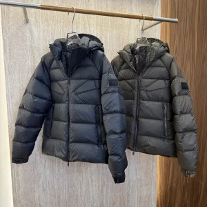 Designer Fendi Down Jacket Red Silk Duck Winter
