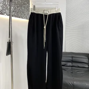 Luxury Margiela Trousers Red Fleece