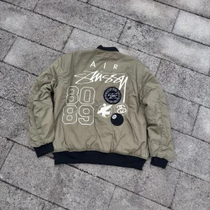 Luxury Super Clone Nike Coat Red Embroidery Patch