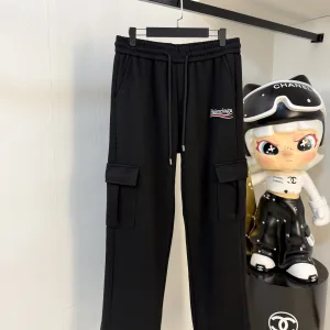 Luxury Super Clone Balenciaga Casual Pants Red Winter