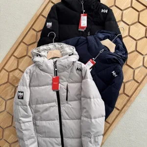 High Quality Helly Hansen Outerwear Blue Goose Down Windproof Cuffs