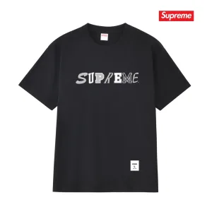 Luxury Supreme Short-Sleeved Shirts Red Cotton Combed