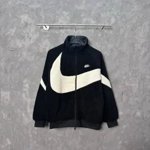 Super Clone Designer Nike Outerwear Black Fleece Fabric Soft Touch