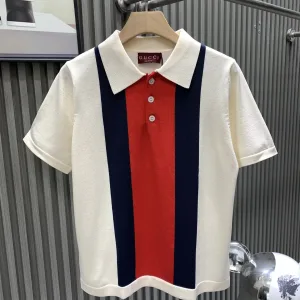 Reps Gucci Short-Sleeved Shirts Cotton Mercerized Sophistication Spring Summer
