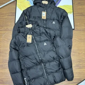 Super Clone AAA Nike Outerwear Red Cotton Down Nylon Autumn Winter And Zippered Pocket