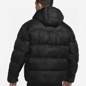 AAA Nike Outerwear Red Cotton Down Nylon Fabric Autumn Winter And Zippered Pocket