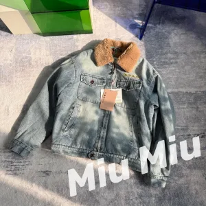 High Quality Prada Outerwear Red Wool Denim
