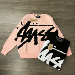 Reps Stussy Coats Pink Eva Cotton Pure Jacquard Streetwear Exquisite Tailoring