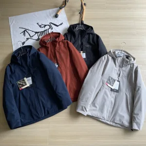 Luxury Designer Archaeopteryx Jacket Red Gore-Tex Cotton Polyester Nylon Spandex Fleece Rock Climbing Autumn Winter Slim Fit Patch Zippered Pocket