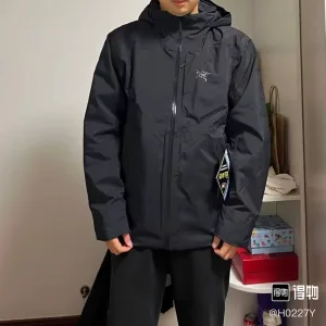 Luxury Super Clone Archaeopteryx Jacket Red Gore-Tex Cotton Polyester Nylon Spandex Fleece Rock Climbing Autumn Winter Slim Fit Patch Zippered Pocket