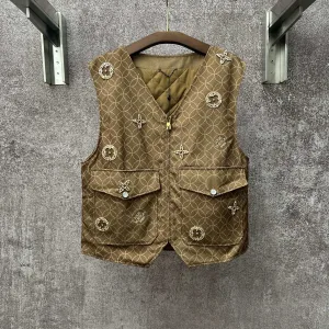 Super Clone Louis Vuitton Sleeveless Ash Cotton Winter Patch