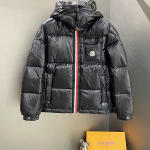 Luxury Monk Down Jacket White Feather Goose Nylon Fabric