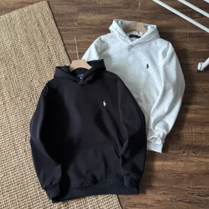 Reps Super Clone Ralph Lauren Hoodie Red Cotton Fleece Winter