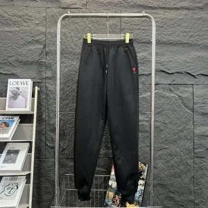 AAA Ami Sweatpants Red Fleece Spring Summer