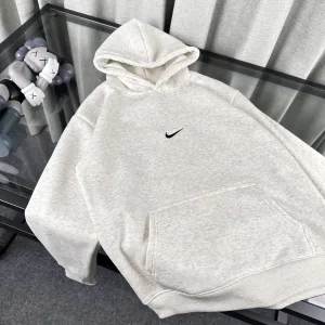 Luxury Super Clone Nike Hoodies Red Fleece Winter Embroidery