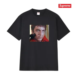 AAA Supreme Short-Sleeved Shirts Red Cotton Combed