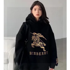 Luxury Super Clone Burberry Jacket Red Cotton Pure Silk Milk Autumn Winter Embroidery Screen Printing