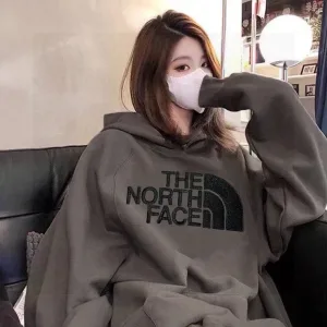 Super Clone Luxury North Hoodies Red Silk Milk Simple And Elegant