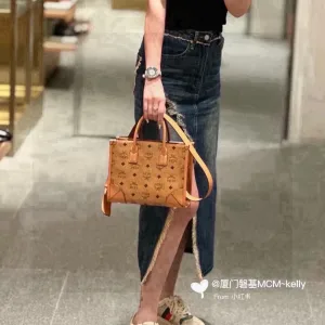 Luxury Designer Mcm Handbag Red