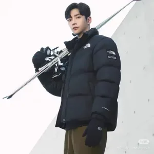 Super Clone North Outerwear Red Cotton Down Fleece Street Style Winter